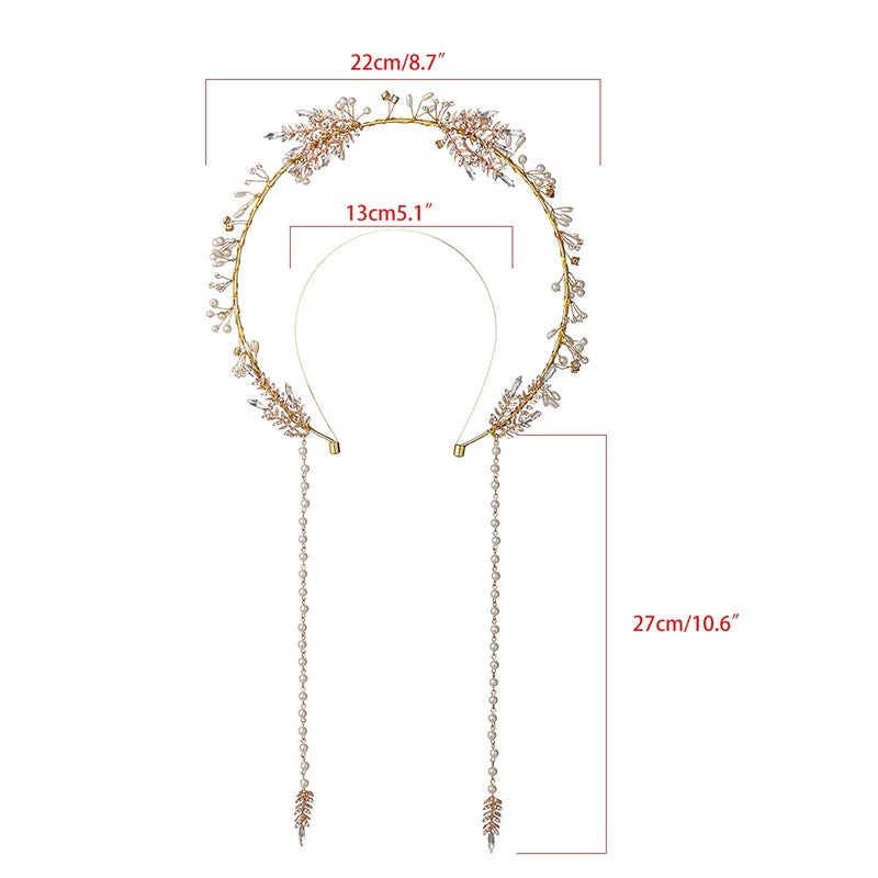 BLESSUME Halo Crown Mary Goddess Headband Women's Halloween Costume Goddess Headpiece (Style 13) - Image 2